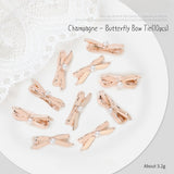 Nail Decoration - Ballet Ribbon Bows & Collar Bars - 10pcs