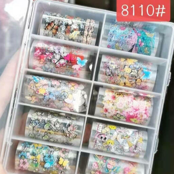 Foil Paper Box Decorative - 4cm x 100cm - 10pcs - 8110