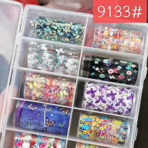 Foil Paper Box Decorative - 4cm x 100cm - 10pcs - 9133