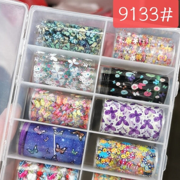 Foil Paper Box Decorative - 4cm x 100cm - 10pcs - 9133