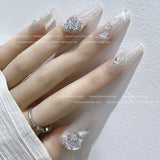 Rose-cut Crystal Nail Charms - 8mm - 1pc