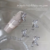 Crystal Butterfly Wing Nail Charms - 1pc