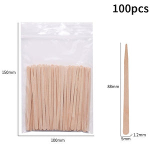 Disposable Wooden Spatula (For Waxing) - Small Applicator - 88x5mm - 100pcs