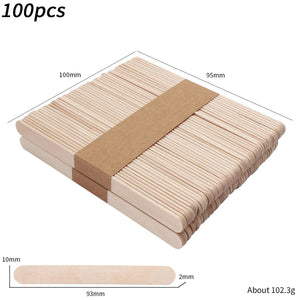 Disposable Wooden Spatula (For Waxing) - Small Applicator - 93x10mm - 100pcs