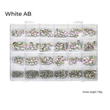 Nail Decoration - Mix Rhinestone Box - 24 Grit