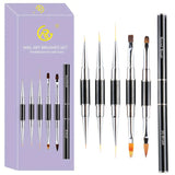 Drawing / Striping Brush Set - Double sided - 5pcs