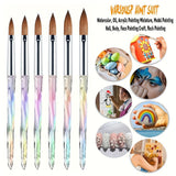 Acrylic Brush Set - 6pcs