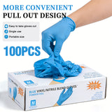 Disposable Gloves - Vinyl/Nitrile Blend - 50 pairs