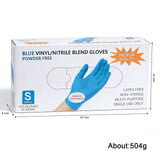 Disposable Gloves - Vinyl/Nitrile Blend - 50 pairs