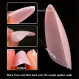Almond - Medium - French Press On Nail Tips - 120pcs