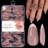 Almond - Medium - French Press On Nail Tips - 120pcs