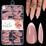 Almond - Medium - French Press On Nail Tips - 120pcs