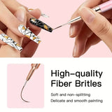 Drawing / Striping Brush - Black - Single