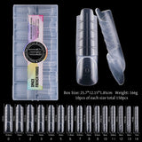 Nail Extension Re-Usable - French Forms - 150pcs/15 Sizes - Square