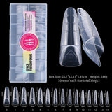 Nail Extension Re-Usable - French Forms - 150pcs/15 Sizes - Round