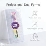 Nail Extension Re-Usable - French Forms - 150pcs/15 Sizes - Round