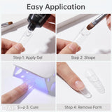 Nail Extension Re-Usable - French Forms - 150pcs/15 Sizes - Stiletto