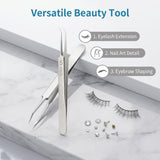 Tweezer - Precision - Stainless Steel - 1pcs