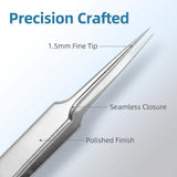 Tweezer - Precision - Stainless Steel - 1pcs