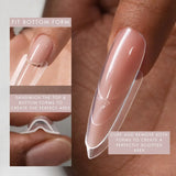 Nail Extension Re-Usable - Sandwich Dual Form - 140pcs/15 Sizes - Coffin