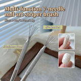 Multi-Function 7-Needle Nail Art Striper Brush