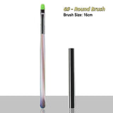 Nail Art Brush With Lid - Aurora Ice-Translucent
