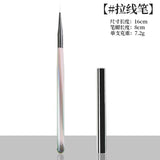 Nail Art Brush With Lid - Aurora Ice-Translucent