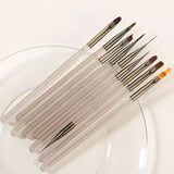 Manicure Brush Set - 9pcs