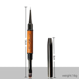 Rosewood Double Side Nail Brush with Double Lids