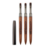 Manicure Brush - Red Sandalwood With Lid