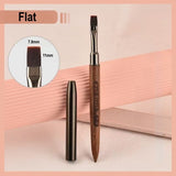 Manicure Brush - Red Sandalwood With Lid