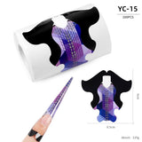 Nail Forms - Tip Sculpting Guide Stickers - YC-15 - 100pcs