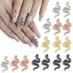 Nail Jewlery - Snakes - 6pcs