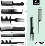 Hair Comb Set - 8pcs