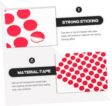 Red Double-sided Tape - 100pcs Dots