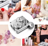 Acrylic Liquid Container Cup - Stainless Steel - 3pcs