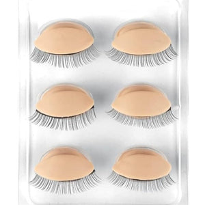 Mannequin Practice Head Replacement Eyelids - 3 Pairs - Light Skin