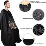 Barber Cape / Hair Cutting Cape - With Clear Screen