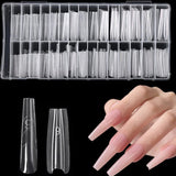 Nail Extension Re-Usable - Sandwich Dual Form - 140pcs/15 Sizes - Coffin