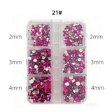 Nail Decoration - Rhinestone 6 Grit Box