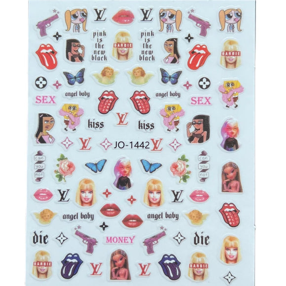 Nail Sticker - Barbie - (JO-1442)