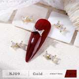 Rhinestone Bow Nail Charms - 01 - 2pcs