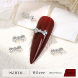 Rhinestone Bow Nail Charms - 02 - 2pcs