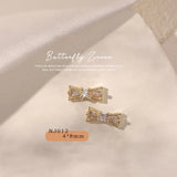 Rhinestone Bow Nail Charms - 04 - 2pcs
