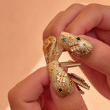 Four Leaf Clover Rhinestone Nail Charms - 2pcs