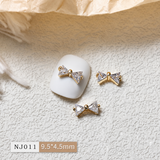 Rhinestone Bow Nail Charms - 03 - 2pcs