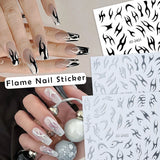 Flame Nail Stickers - JO-2430 / JO-2431