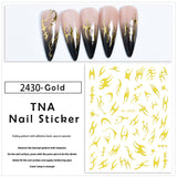 Flame Nail Stickers - JO-2430 / JO-2431