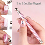Cat Eye Magnet - 3 in 1 Double-Ended Cylindrical & Ball Magnetic Pen