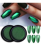 Chrome Mirror Powder - Dark Green